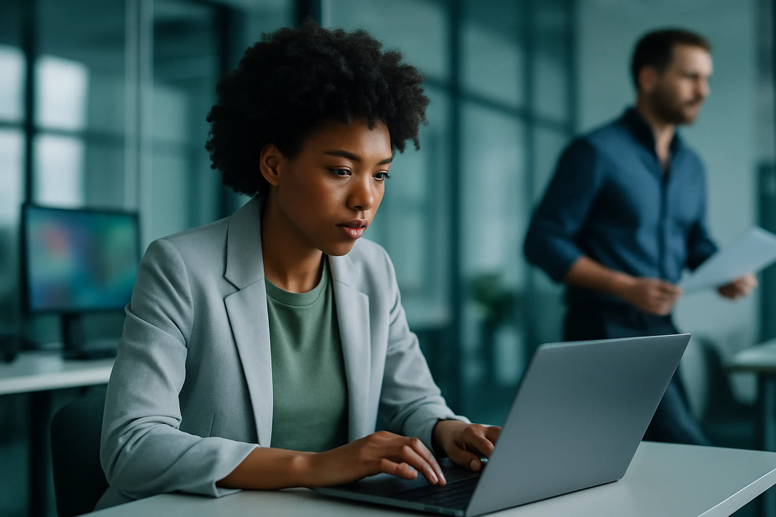 AI伺服器機房內部，展現密集的PCB電路板與銅箔導線網路