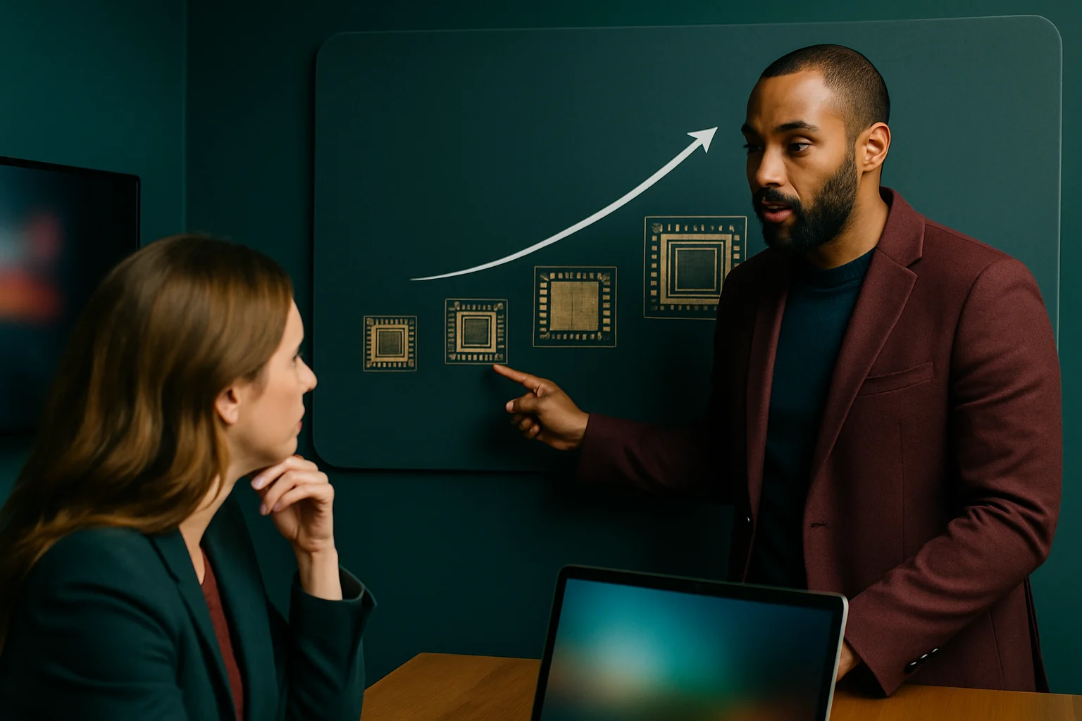 特斯拉AI晶片發展路線圖,從AI4到AI6的技術演進示意圖