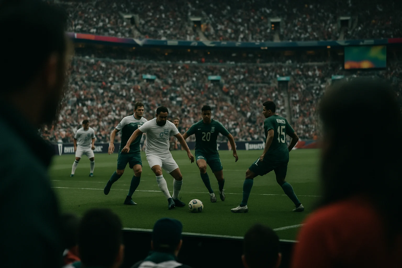 梅西在邁阿密國際隊比賽中慶祝進球的畫面