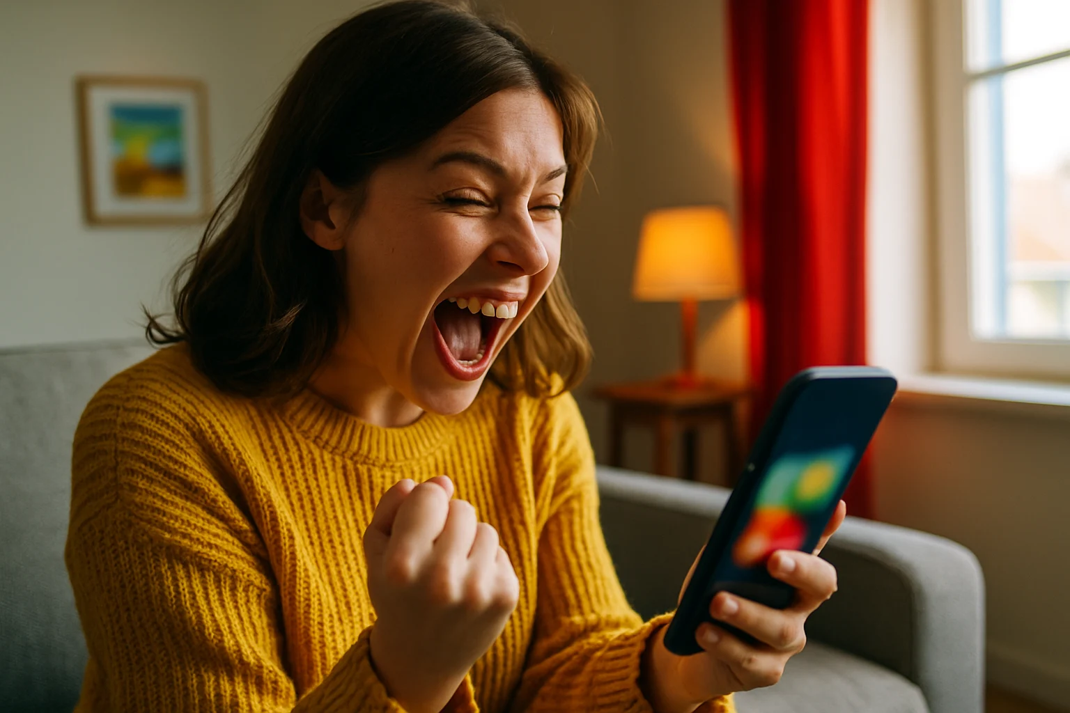 使用者在手機上瀏覽ETtoday新聞雲App的彩券開獎頁面與即時新聞推播通知