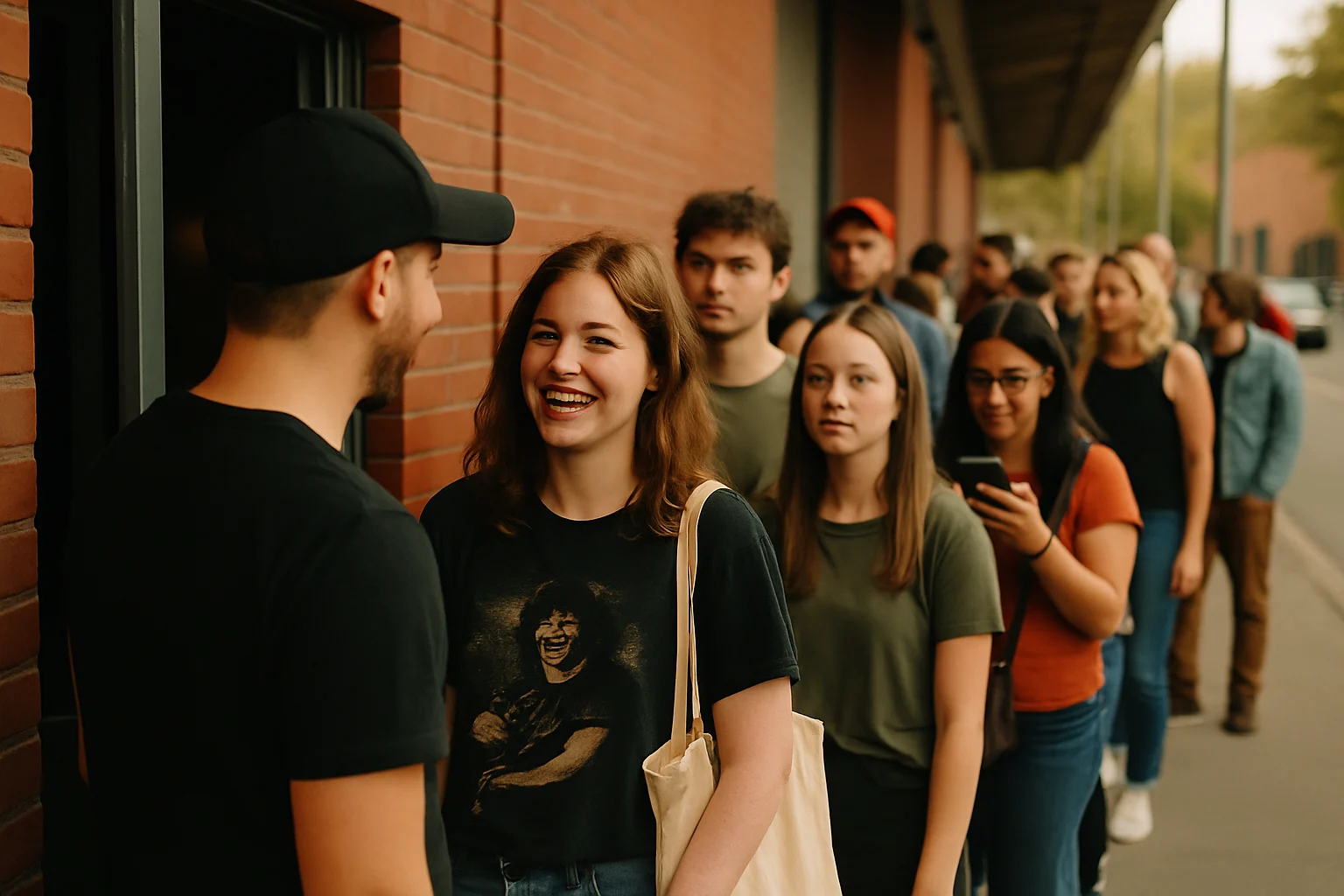 球迷在电竞馆外排队购买苏超周边商品