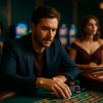 DG百家樂真人荷官在專業攝影棚內發牌的高清畫面