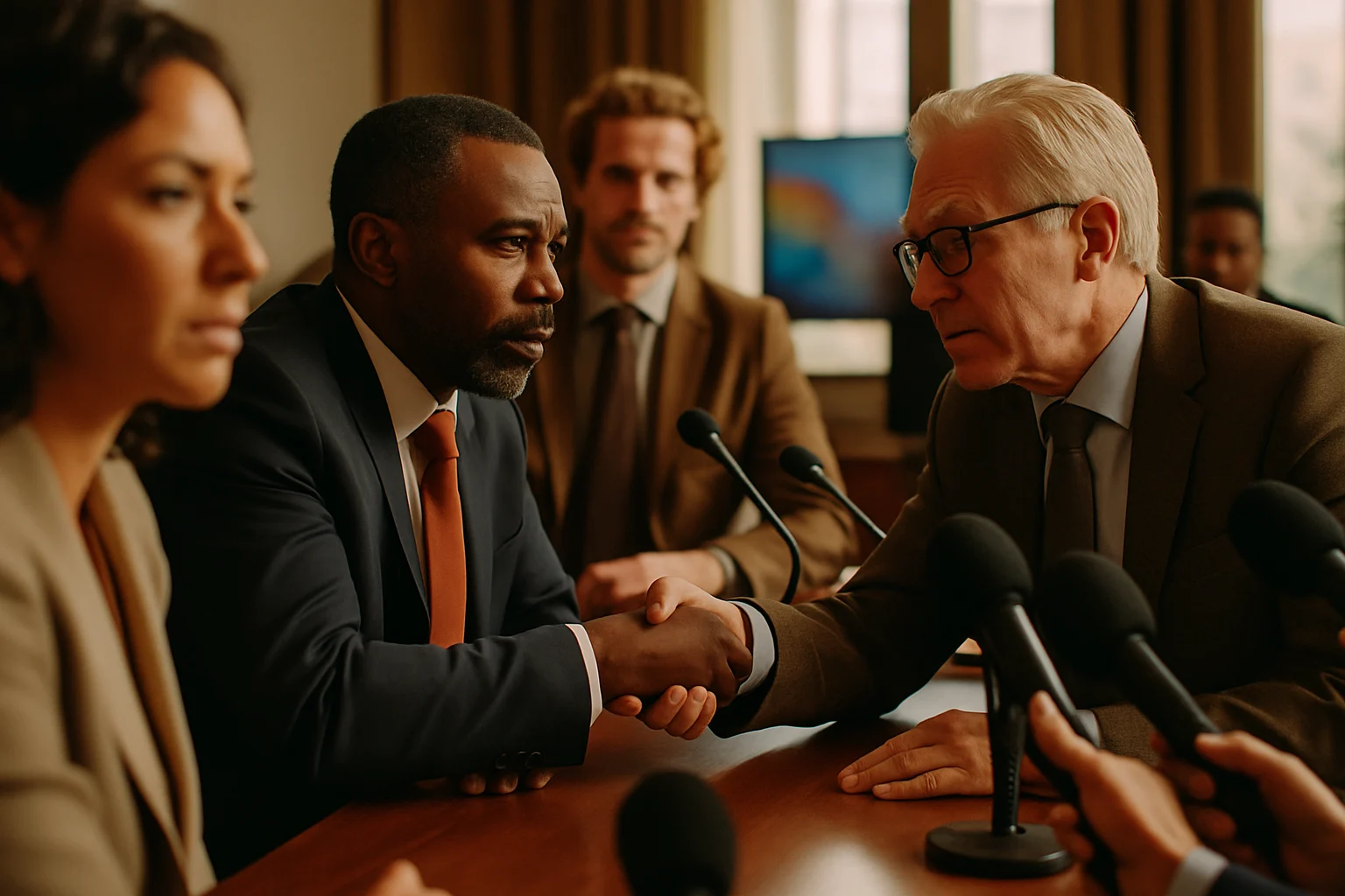 彰化縣2026縣長選舉藍白合協商過程新聞報導畫面