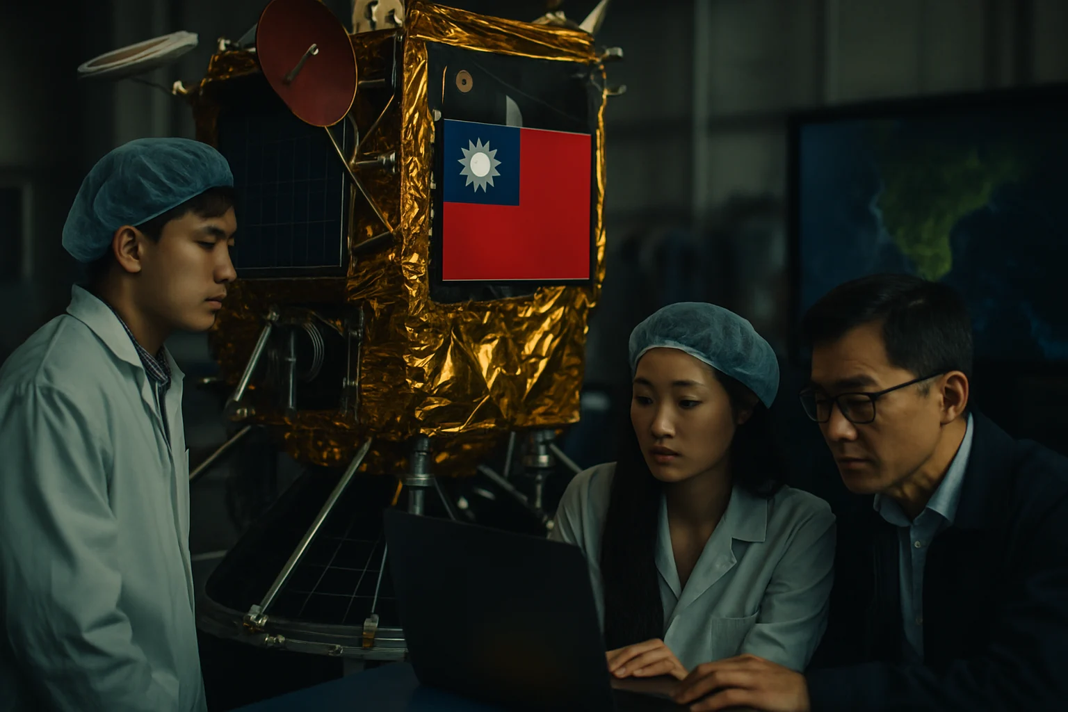 台灣低軌衛星地面站射頻模組供應鏈示意圖,兆赫等廠商切入關鍵零組件