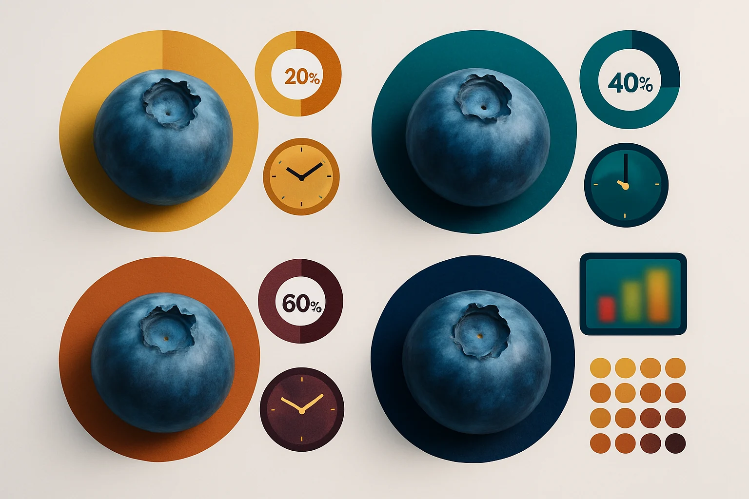 藍莓最佳食用時間與營養吸收率對比圖表