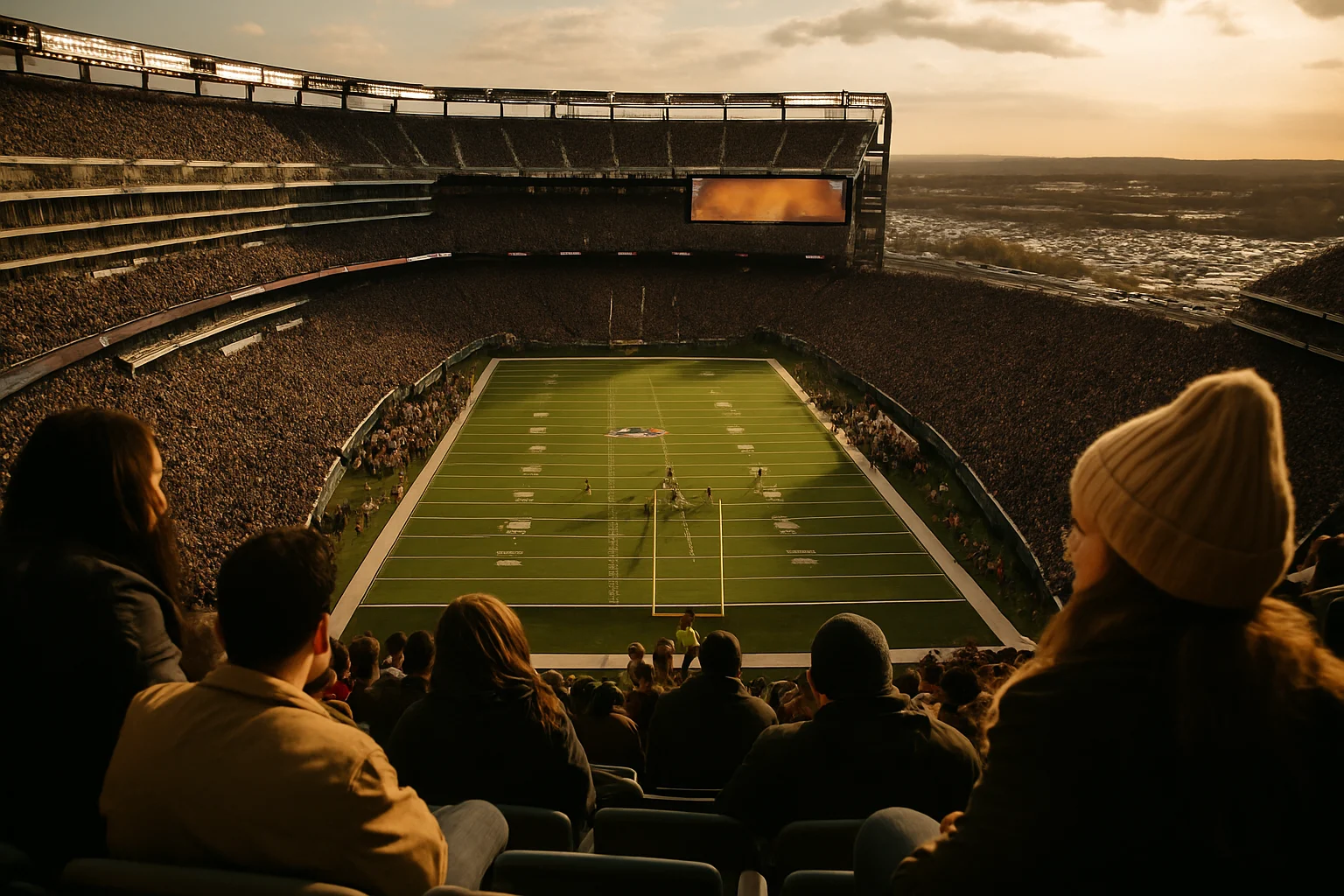 Sân MetLife Stadium nhìn từ trên cao tại New Jersey nơi diễn ra trận chung kết World Cup 2026