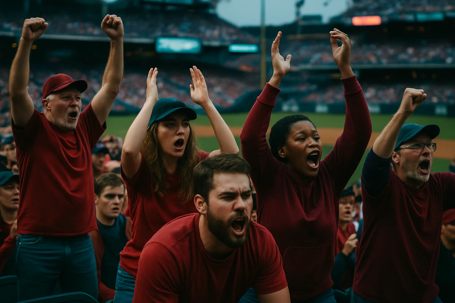 Citizens Bank Park crowd cheering during intense Diamondbacks vs Phillies game under stadium lights