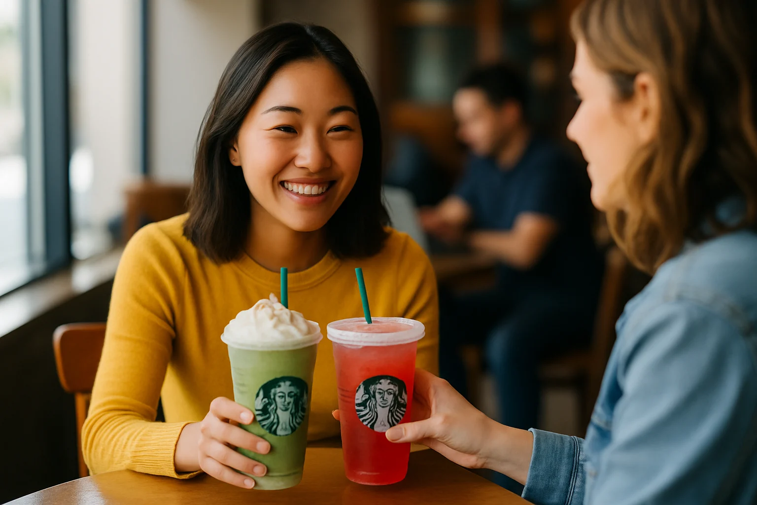 如何用會員身份疊加星巴克的其他優惠?,星巴克買一送一相關示意圖