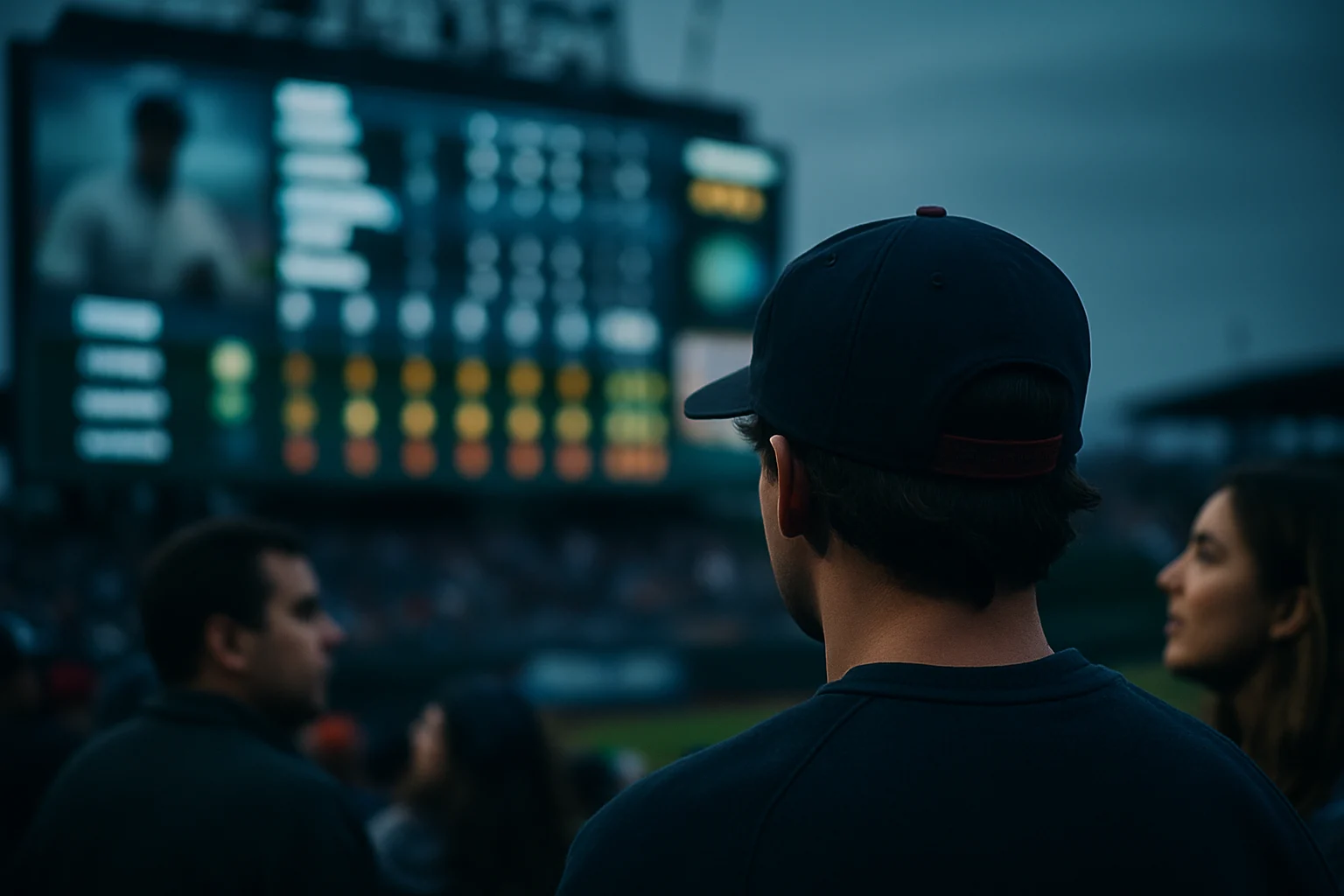 プロ野球の統計データが表示されたスコアボード
