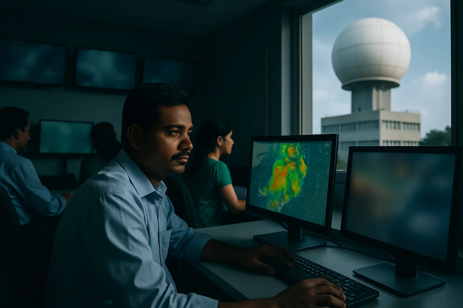 भारत मौसम विज्ञान विभाग का मुख्यालय और रडार सिस्टम