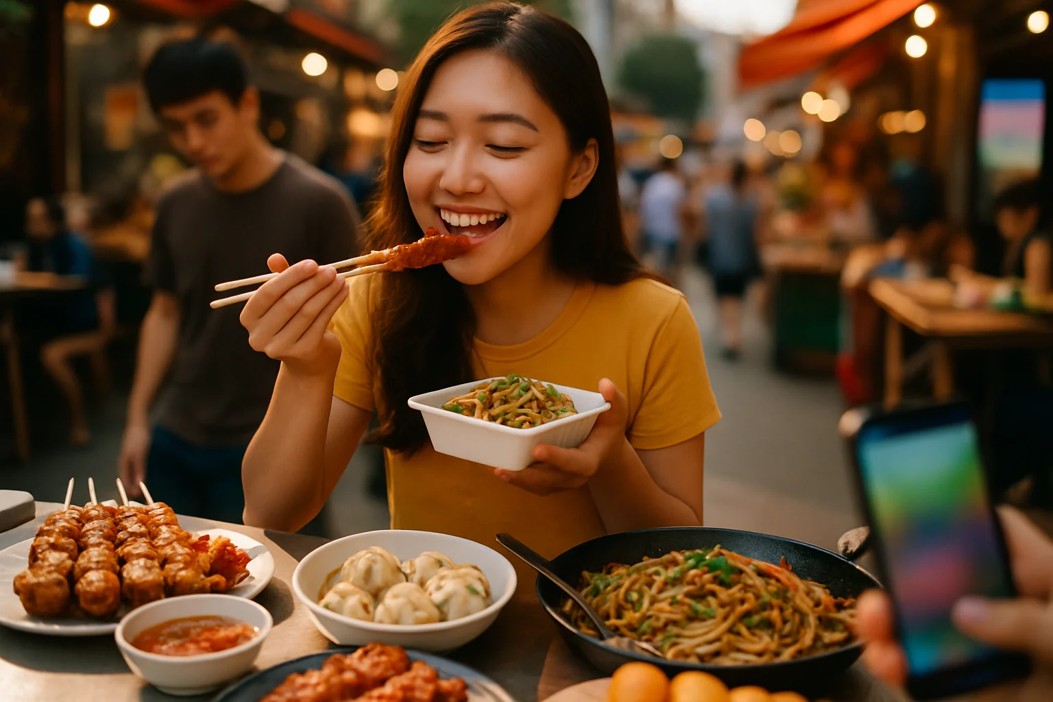 恐龍主題市集攤位展示各種恐龍造型美食和文創商品