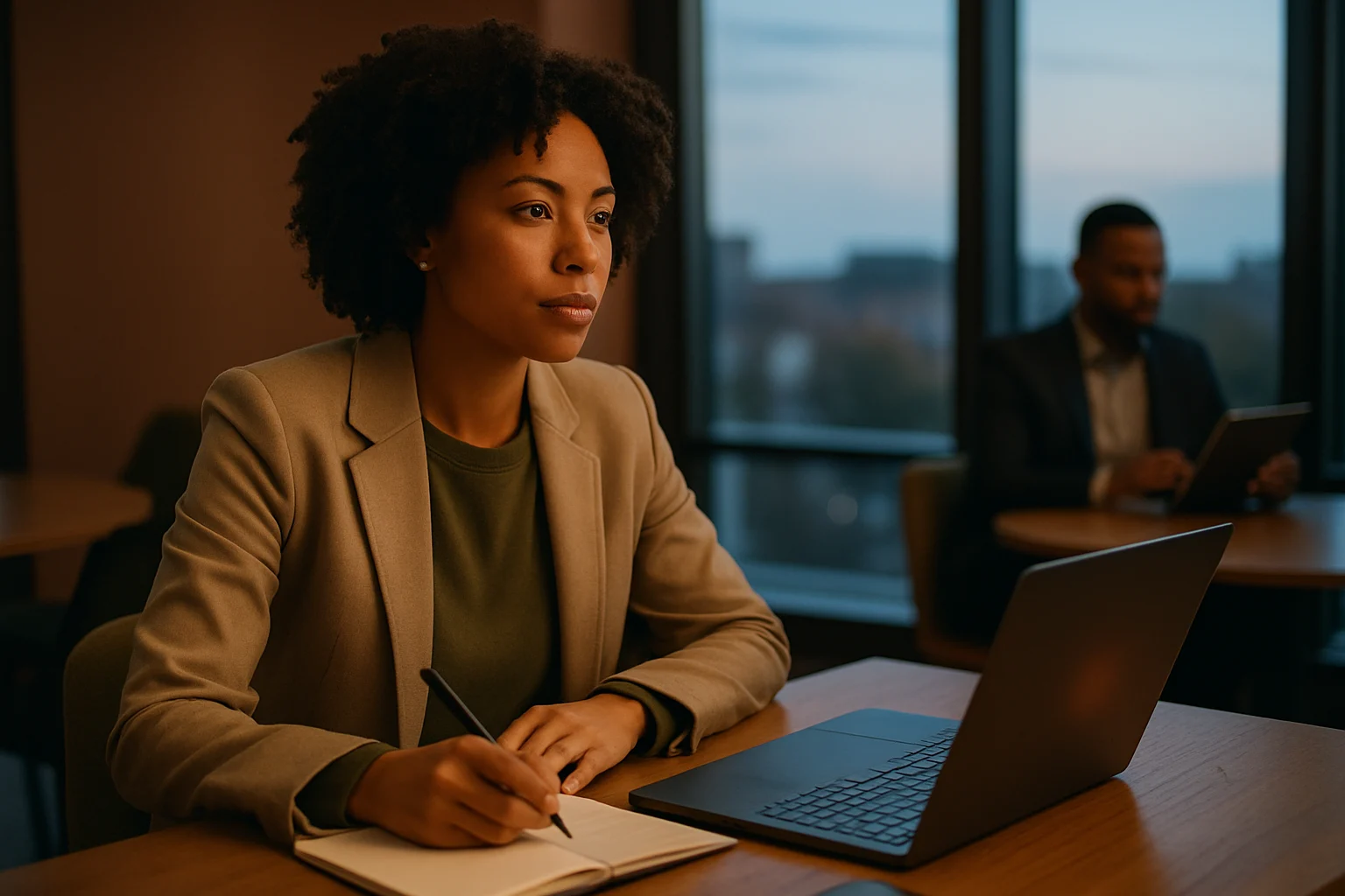 酷暑日の屋外で、冷たいスポーツドリンクを飲む人。額には汗が光り、周囲には日差しが強い様子。