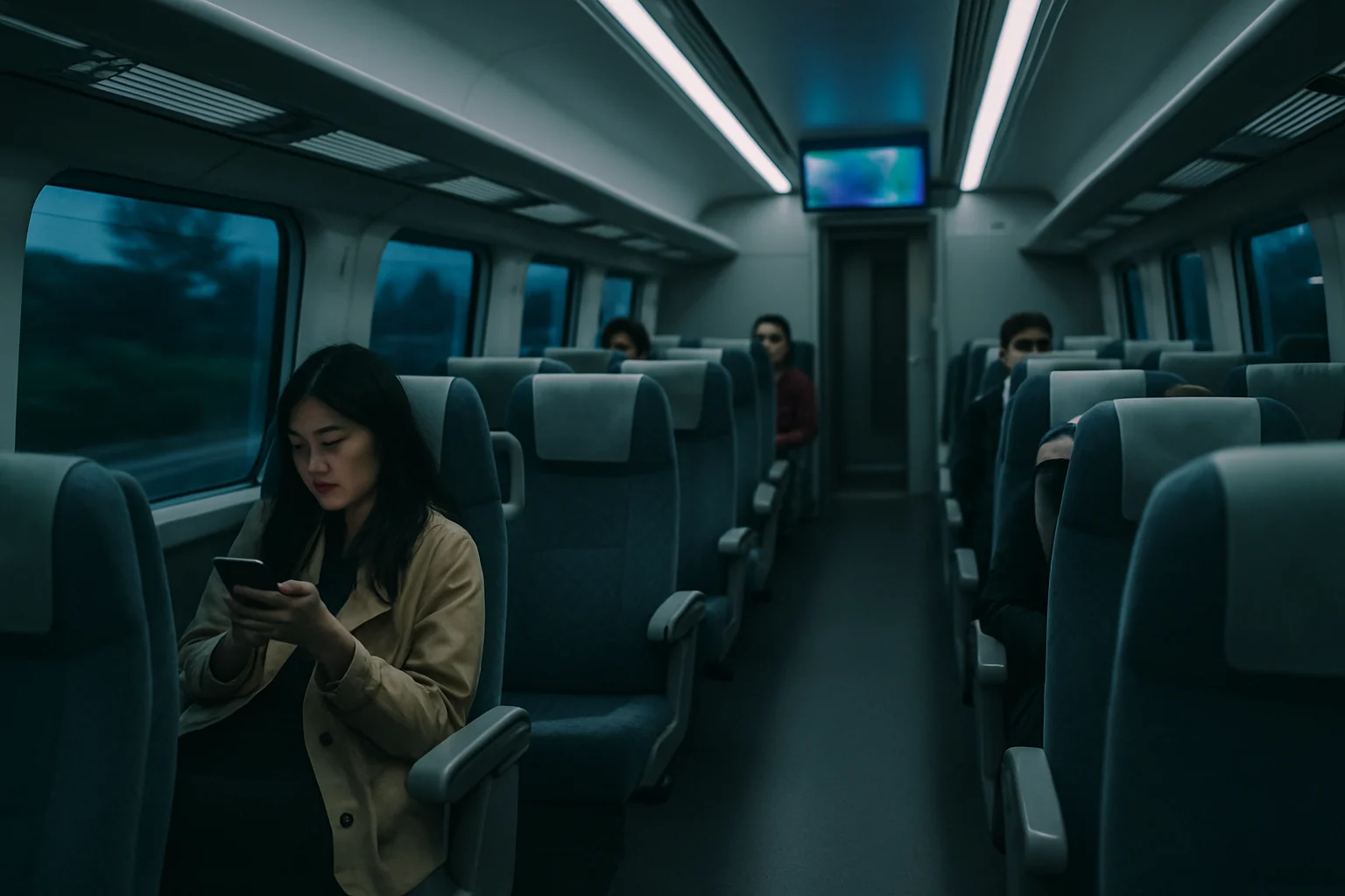 EMU3000型自強號車廂內部現代化設施與舒適座椅