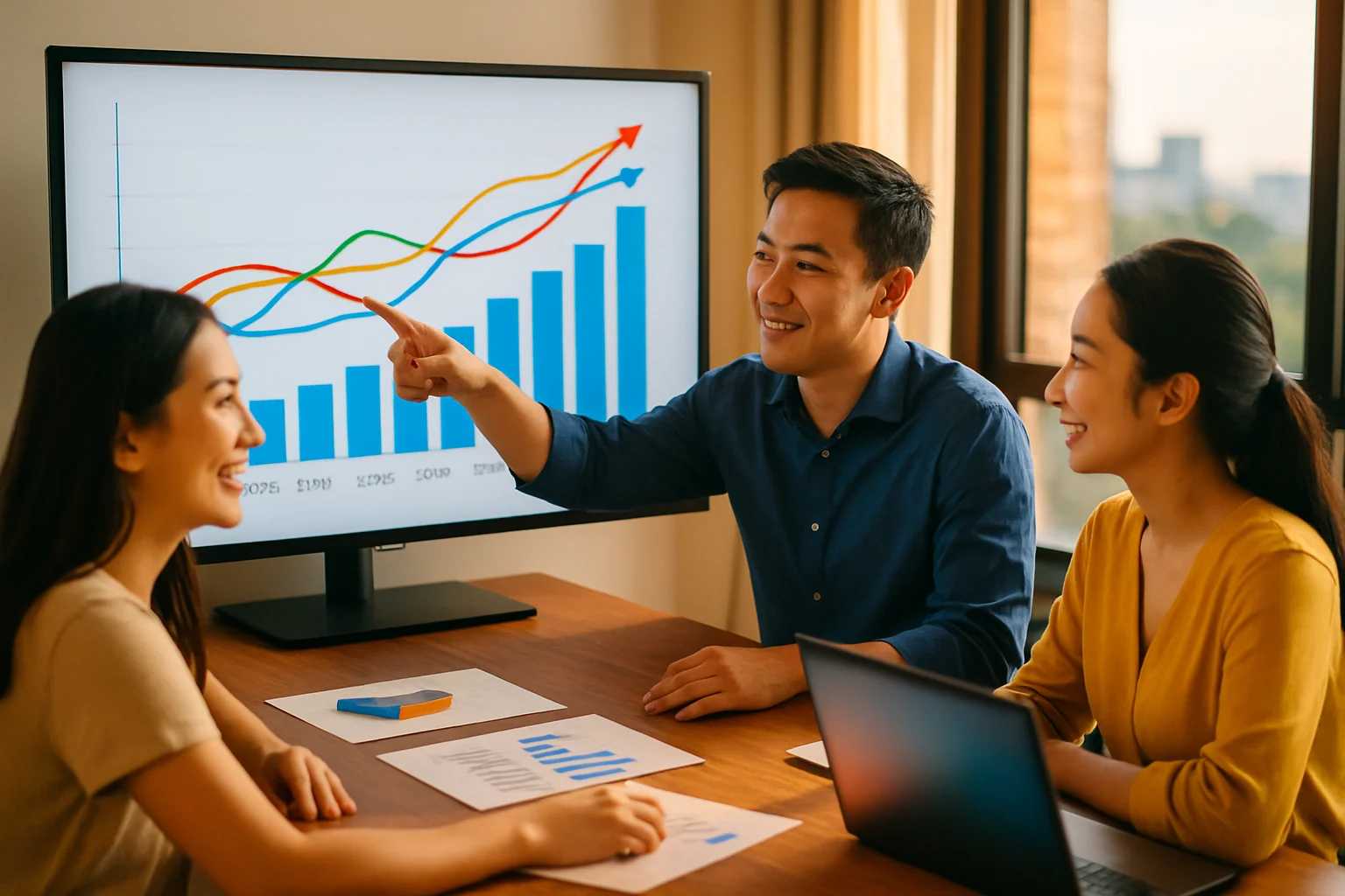 Biểu đồ dự báo thị phần VTV1 từ 2026-2030 với các kịch bản khác nhau