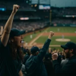 洋基隊球員在舊金山巨人Oracle Park球場進行開幕戰準備