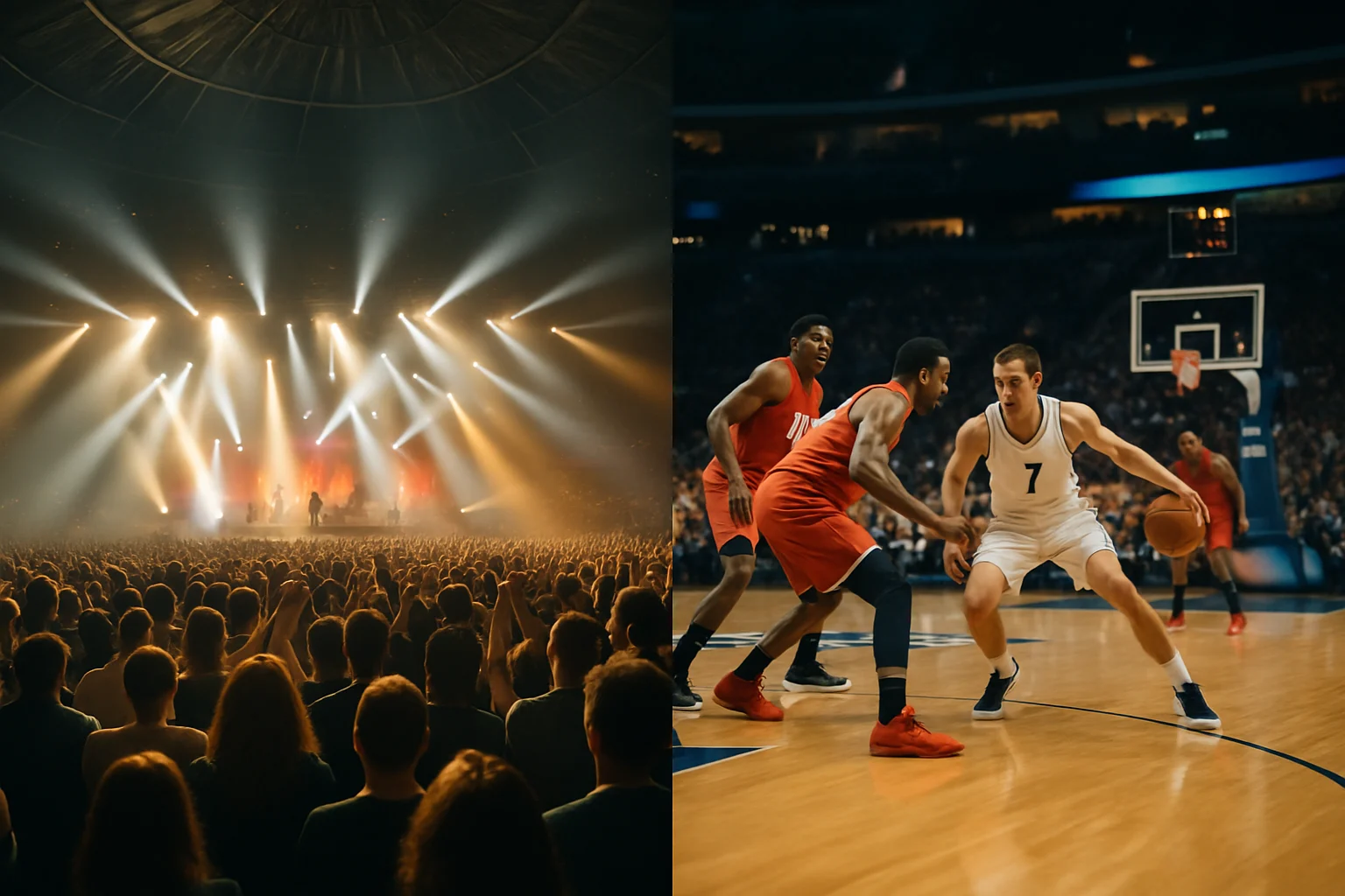 洛杉磯直覺巨蛋NBA明星賽現場觀眾熱烈氣氛