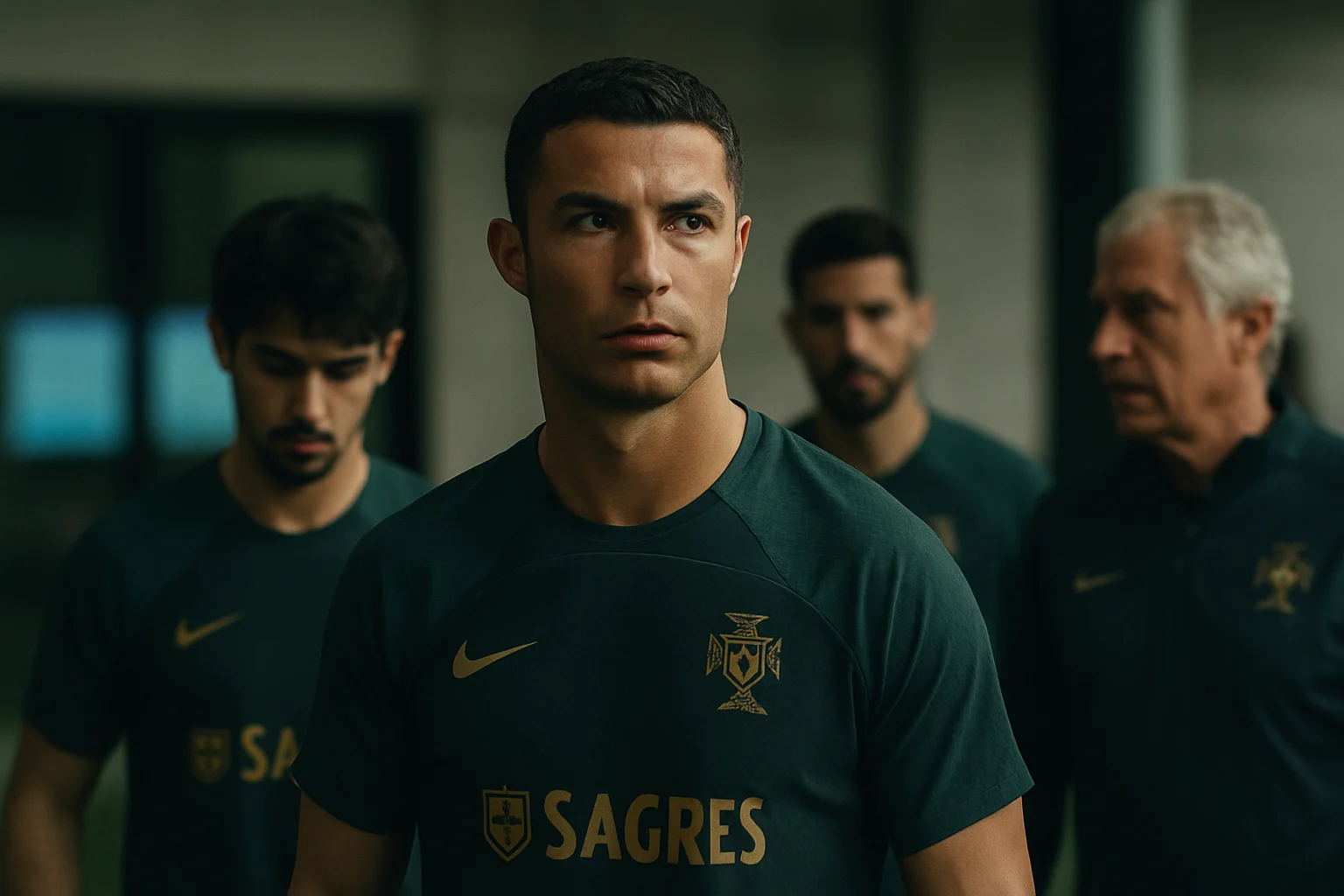Ronaldo trong buổi tập cùng đội tuyển Bồ Đào Nha tháng 4/2026, chuẩn bị cho World Cup 2026 tại Bắc Mỹ