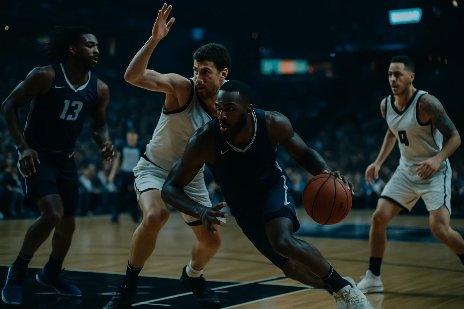 NBA球隊訓練營球員在球場進行體能測試與技術評估
